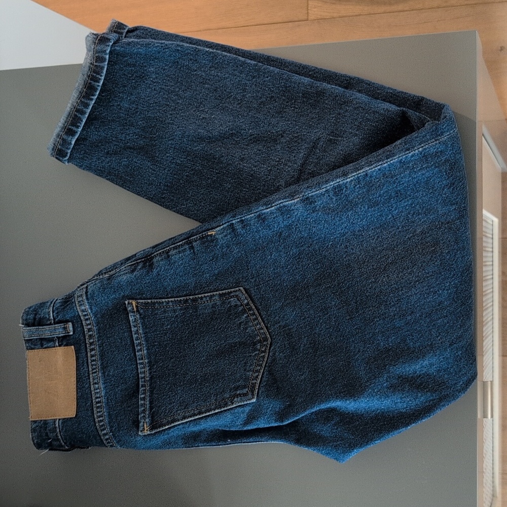 Zara Blue Straight Leg Denim Jeans
